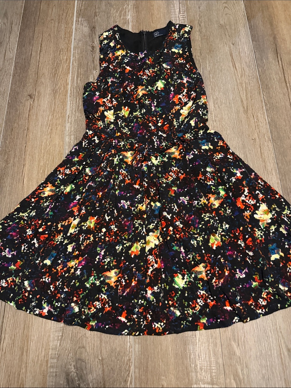 GAP Black Dress with Colorful Trim